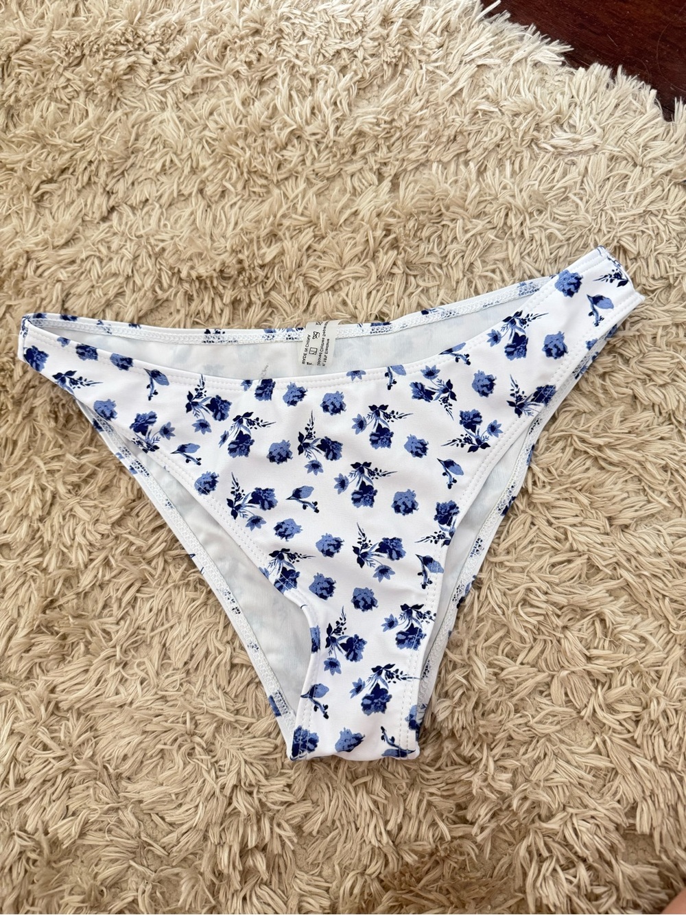 Blue Floral Girls' Bikini Bottoms - Brand Unspecified